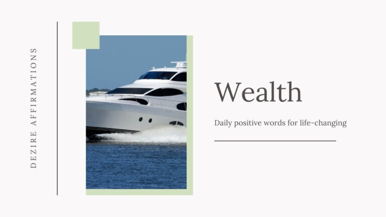 affirmations for wealth