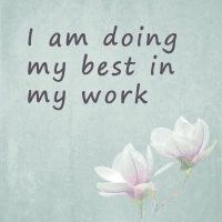Work affirmation